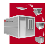 Maison préfabriquée en acier portable standard, bureau mobile, conteneur pliable extensible de 20 pieds pour salle d'activités