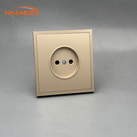 Nouvel Arrivage Interrupteur Mural Élégant 1 Gang 1 Voie 2 Voies avec Grand Panneau Coloré 250V 10A pour Standard Européen