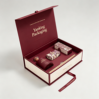 Emballage personnalisé de produits de beauté, boîte en papier magnétique pour parfum, huile d'aromathérapie, sérum, soins de la peau