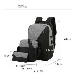 OEM Large Capacity Travel Laptop <b>Backpacks</b> Multifunction Waterproof Durable School Bag Set of 3 Set School <b>Backpack</b> - Product Image 5