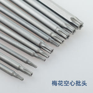 Juego de puntas de destornillador Torx Zg con vástago hexagonal hueco magnético de 50 mm, 75 mm y 100 mm con acabado de metal arenado - Product Image 5