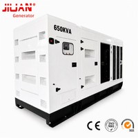 Generador Insonorizado de 650 kVA, 520 kW, 600 kVA de Guangzhou Foshan, Fuente de Energía de Emergencia para Hoteles/Hospitales/Construcción Minera