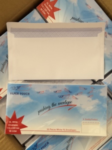 High Quality 110x220mm 80GSM PAPER POUCH DL <strong>White</strong> <strong>Envelopes</strong> Manila <strong>Envelope</strong> 50 Pieces <strong>White</strong> FG <strong>Envelopes</strong> - Product Image 3