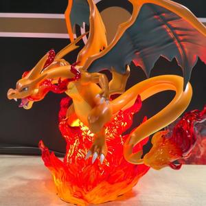 Figurine <span class=keywords><strong>Lumineuse</strong></span> Pokémon Charizard – Cadeau de Collection Anime, Modèle PVC Mignon, Ornement de Bureau - Product Image 5
