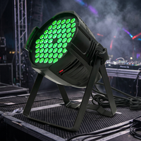 54 projecteurs LED PAR étanches 3W RGBW 4-en-1 IP65 180W DMX512 silencieux sans ventilateur pour éclairage de scène extérieur et spectacles