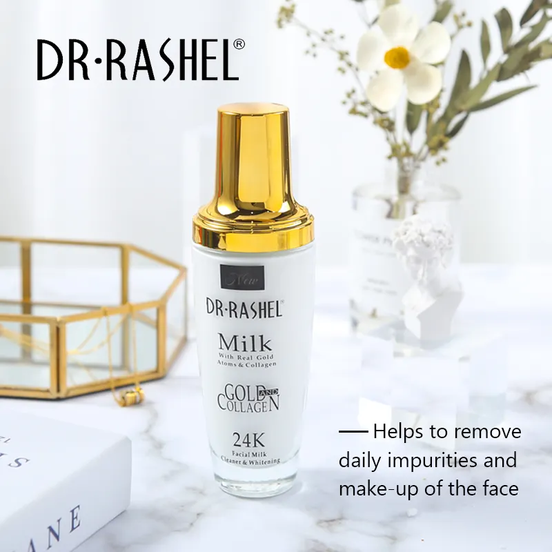 DR.RASHEL 100ml 24 K Or Collagène Hydratant Blanchissant Lait Nettoyant Visage