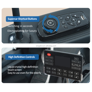 Chất lượng cao sang trọng 4D đầy đủ cơ thể không trọng lực nhà ghế massage LCD màn hình cảm ứng không dây điều khiển từ xa nén nóng massage - Product Image 5