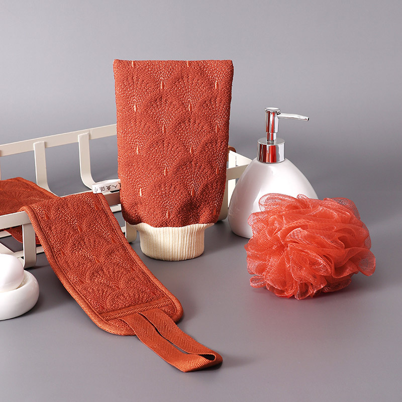 [Rouge brique] ensemble de trois pièces serviette de bain sirène