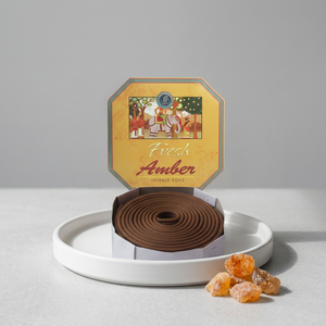 Bobines d'encens à l'ambre frais, parfumées à l'indienne, en bois de cyprès aromatique, pour l'aromathérapie, utilisables toute l'année - Product Image 1