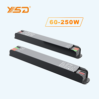 Alimentation LED à tension constante IP20 200w 24VDC 12VDC super petit pilote LED mince pour bandes lumineuses