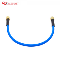 Câble de raccordement RF connecteur rf câble sma à sma mâle à brancher pour RG402 semi flex/bleu veste assemblage de queue de cochon câble coaxial WDFR