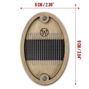 2026 New Arrival Modern Classical Style <b>Sewing</b> <b>Set</b> Gift Handy Oval Wood Box for Thread & Needle Storage - Product Image 3
