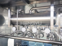 Machine de remplissage automatique de bouteilles d'eau de type linéaire, grande capacité, 3L-15L, bouteille PET, ligne de rinçage, remplissage et bouchage 3 en 1, CE