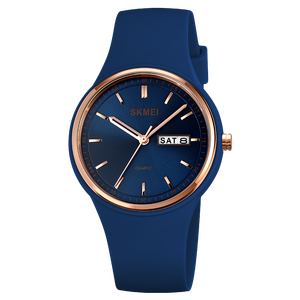 Reloj Skmei 2057, Oferta, Dorado, Cuarzo, Estilo Simple, Esfera Clásica, Aleación, Silicona, Reloj de Mujer - Product Image 4