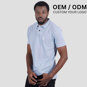 2025 été 100% coton hommes pour Polo T-Shirts brodé Anti-boulochage tricoté à manches courtes Cool solide OEM approvisionnement - Product Image 6