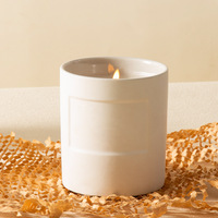 Pots à bougies en céramique simples de haute qualité avec couvercles Logo personnalisé en gros écologique et sain pour ensembles de diffuseurs à roseaux