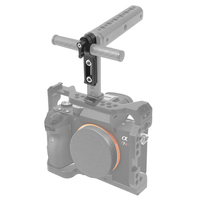 Pince de fixation CNC SLR à trou unique 15 mm avec rail de sécurité NATO et vis 1/4, à dégagement rapide, universelle pour cages de caméra DSLR et poignées supérieures