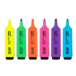 highlighter pastell pen-set Suppliers-Profession eller mehrfarbiger Marker mit ausreichender Kapazität, hochwertiger Text marker mit benutzer definiertem Logo