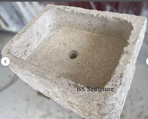 <span class=keywords><strong>Lavabo</strong></span> redondo de <span class=keywords><strong>piedra</strong></span> para baño, <span class=keywords><strong>lavabo</strong></span> de mármol <span class=keywords><strong>beige</strong></span> hecho a mano - Product Image 3