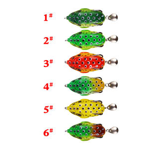 Señuelo de pesca de superficie con veneno de rana, 8cm 13g, doble anzuelo giratorio para pesca de lubina - Product Image 1