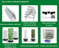 Grand système de culture hydroponique à 8 niveaux, jardin vertical d'intérieur, jardinière en verre trempé pour fraises, légumes, herbes