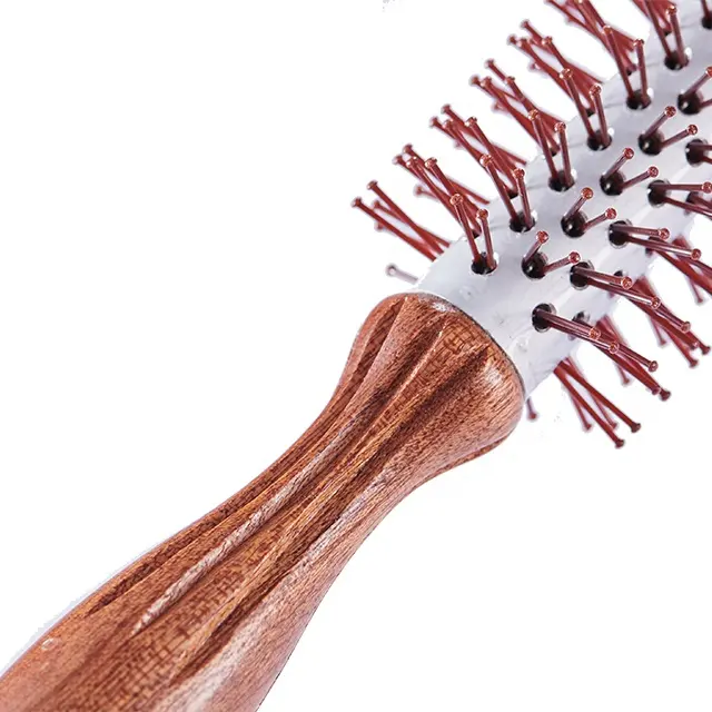 Factory Direct Sales Bristle Wood Brushes High Quality Bath Round Brush For Short Hair