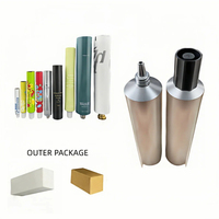 Tubes cosmétiques en aluminium vides personnalisés WBG, emballage métallique écologique et recyclable pour crème pour les mains avec boîte d'emballage extérieure