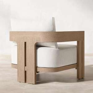 Ensemble <span class=keywords><strong>de</strong></span> salon <span class=keywords><strong>de</strong></span> <span class=keywords><strong>jardin</strong></span> <span class=keywords><strong>en</strong></span> teck moderne et luxueux, 4 pièces, imperméable, <span class=keywords><strong>en</strong></span> bois massif, pour balcon et villa - Product Image 3