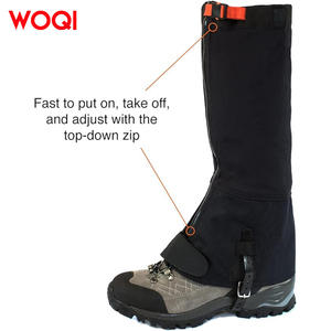 Cubrezapatos de senderismo Woqi, impermeables, con cierre de cremallera, protectores de piernas de tela Oxford para montañismo, equipo de protección para adultos - Product Image 4