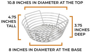 Lanejoy — panier à charbon de bois pour grille, facile à nettoyer, pour foyer, <span class=keywords><strong>Kamado</strong></span>, pistolet de feu - Product Image 3
