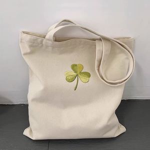 Bolsas de Almacenamiento Reutilizables para Mujer, Bolso Tote de Lona Estético con Tela de Algodón Natural, Correa para el Hombro - Product Image 5