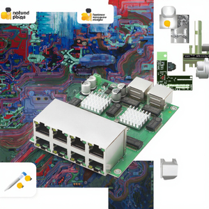 Placa base de interruptor de red Gigabit completo de 10 puertos de grado Industrial, módulo de comunicación Ethernet 8 + <span class=keywords><strong>2</strong></span> integrado, placa PCBA POE - Product Image 2