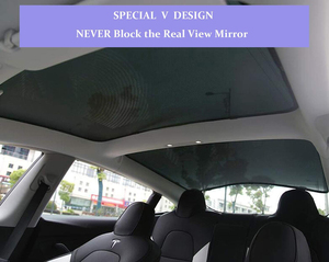 Techo de vidrio sombrilla para Tesla modelo 3 Gastos techo de malla de Sunblind de Tesla coche <span class=keywords><strong>sol</strong></span> sombra para Modelo 3 - Product Image 3