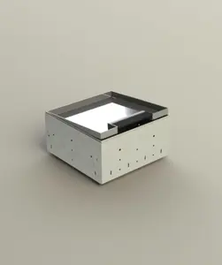 Floor Socket Box stainless steel Cover Floor Mounted Box eu standard power socket with RJ45