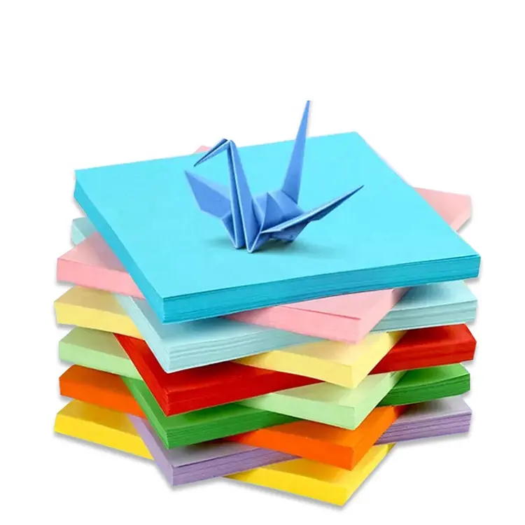 Carte artigianali colorate decorazione Origami all'ingrosso carta Origami fai da te per bambini decorazione domestica 3D carta piegata Origami