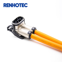 Connecteur EV HVIL 125A avec embout de barre omnibus, prise haute tension à 2 broches, câble