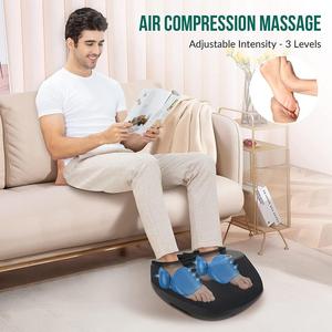 Massaggiatore Elettrico per <span class=keywords><strong>Piedi</strong></span> con Funzione Shiatsu, Calore, Compressione d'Aria e <span class=keywords><strong>Massaggio</strong></span> Rotante, Adatto per Taglia 12 da <span class=keywords><strong>Uomo</strong></span> - Product Image 2