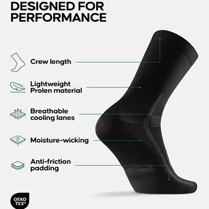 Wholesale Custom Logo Womens Performance <b>Socks</b> – Seamless Polyester Mens Sports Running Compression <b>Socks</b> - Product Image 2