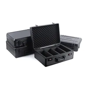 Custom Silver Hard Storage Travel Aluminium Electronics Case Tools Flight Box Packaging With Removable