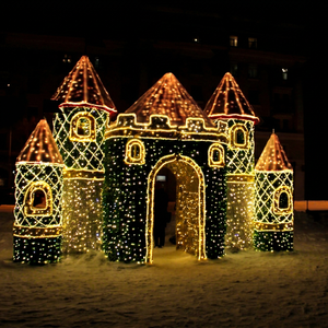 House Shape LED Decoration <b>Light</b> - Motif <b>String</b> <b>Light</b> for Outdoor Christmas Display - Product Image 1