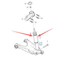 Amortisseur arrière WODAN OE 32269394 pour XC60, amortisseur de suspension arrière de voiture, pièces du système de châssis de suspension automobile
