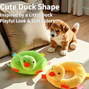 Jouet en peluche couineur pour animaux de compagnie, directement de l'usine - Jouet pour chien en corde de coton et canard en caoutchouc - Product Image 5