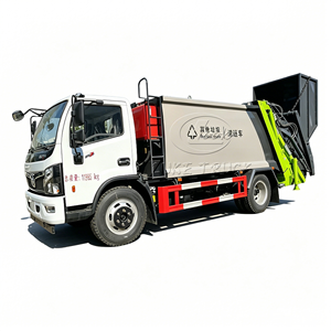 Camion compacteur à bras oscillant Dongfeng 4x2, chargement arrière hydraulique, pour déchets municipaux, directement de l'usine - Product Image 2
