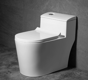 Inodoro de Cerámica sin Borde Cuadrado, Blanco, Sanitario para Baño de Hotel - Product Image 4