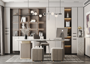 Mesa de ordenador escritorio estudiante hogar estudio mesa <span class=keywords><strong>Simple</strong></span> largo dormitorio escritorio doble estudio - Product Image 4