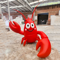 Sculpture géante en fibre de verre personnalisable pour extérieur : Crabe ou Homard