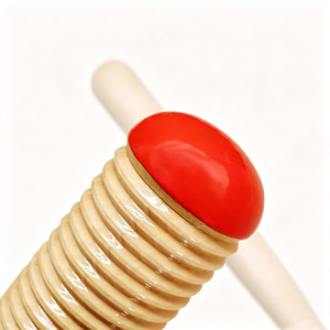 Série d'instruments de percussion Orff en gros : Guiro en bois, jouet musical pour enfants, jouet en bois, tube à sable rouge et bleu - Product Image 5