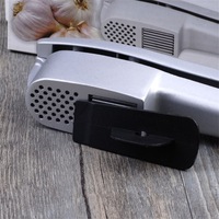Handmatige aluminium 2-in-1 knoflookpers en groentehakselaar, makkelijk schoon te maken, multifunctioneel keukengereedschap