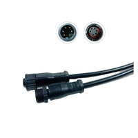 Connecteur de câble étanche en nylon M13 personnalisé IP67 à montage sur panneau, mâle/femelle, 2-6 cœurs, pour automobile/audio/LED
