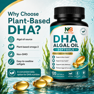 Achat en gros, MOQ faible, 200 mg, huile d'algues DHA haute puissance, gélules molles, complément nutritionnel pour adultes - Product Image 4